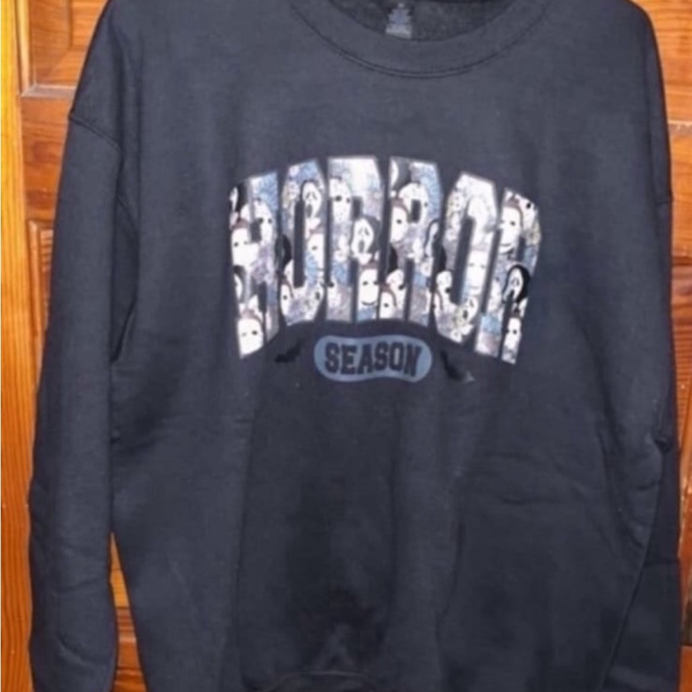 Gildan Black Horror Season Women's Sweatshirt